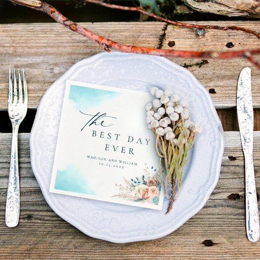 Hochzeit am Strand Serviette