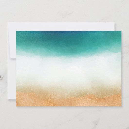 Hochzeit am Strand, Starfish Save the Date (Rückseite)