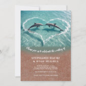 Hochzeit am Strand, tropische Hochzeit Einladung (Vorderseite)