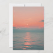 Hochzeit am Strand, tropische Hochzeit Einladung (Rückseite)