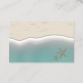 Hochzeit am Strand Visitenkarte (Rückseite)