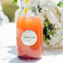 Hochzeit am Strand von Aquarellpalme Vielen Dank