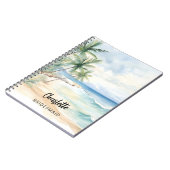 Hochzeit am Strand von Bridesmaid Notizblock (Linke Seite)