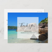 Hochzeit am Tropischen Meer Postkarte (Vorne/Hinten)