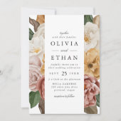 Hochzeit am Vintagen Garten Einladung (Vorderseite)