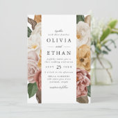 Hochzeit am Vintagen Garten Einladung (Stehend Vorderseite)