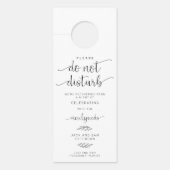 Hochzeit am Wochenende nicht stören Türanhänger (Vorderseite)