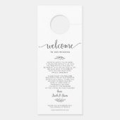 Hochzeit am Wochenende nicht stören Türanhänger (Rückseite)