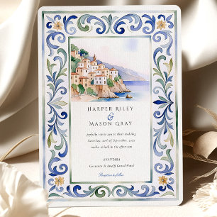 Hochzeit an der Küste von Amalfi Einladung