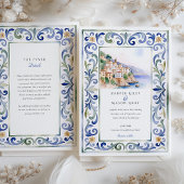 Hochzeit an der Küste von Amalfi Einladung