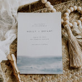 Hochzeit an der Minimalistischen Küste bei geringe Save The Date