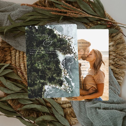 Hochzeit an der Westküste Einladung