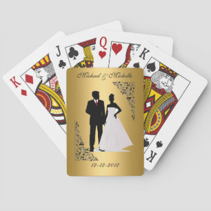 Hochzeit Andenken Spielkarten mit Ihren Namen
