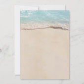 Hochzeit ändert das Datum tropischen Strandes Save The Date (Rückseite)
