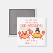 Hochzeit / Ankündigung Datum freihalten Magnet (Vorderseite/Rückseite)