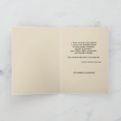 Hochzeit Apache Segen Feel No Rain Brown Stone Karte (Innenseite)