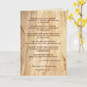 Hochzeit Apache Segen Feel No Rain Brown Stone Karte (Gelbe Blume)