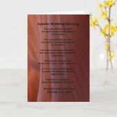 Hochzeit Apache Segen Feel No Rain Inside v2 Karte (Gelbe Blume)