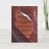 Hochzeit Apache Segen Feel No Rain Inside v2 Karte (Vorderseite)