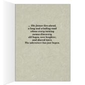 Hochzeit, Apache Segen, Tan Gray Grußkarte (Innen (Rechts))