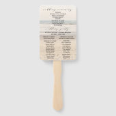 Hochzeit Arbor Beach Hand Fans Fächer (Rückseite)