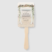 Hochzeit Arbor Beach Hand Fans Fächer (Vorderseite)