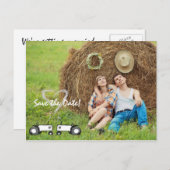 Hochzeit auf dem Bauernhof Das Datum der Postkarte (Vorne/Hinten)