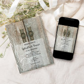 Hochzeit auf dem Landgut "Double Barn Doors" Einladung