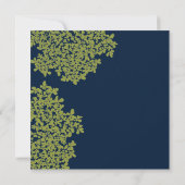 Hochzeit auf dem Limonen Florplatz Einladung (Rückseite)