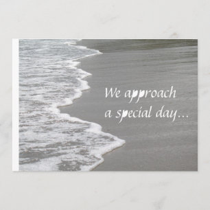 Hochzeit auf dem Sand... Einladung