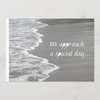 Hochzeit auf dem Sand... Einladung