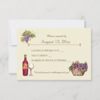 Hochzeit auf dem Vineyard Response Card