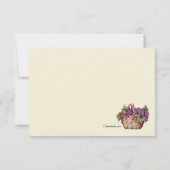 Hochzeit auf dem Vineyard Response Card Einladung (Rückseite)