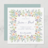 Hochzeit auf der Wiese Einladung (Vorne/Hinten)