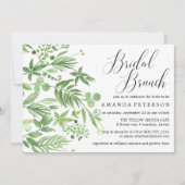 Hochzeit auf der wilden Wiese Wassercolo Bridal Br Einladung (Vorderseite)