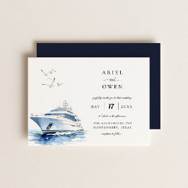 Hochzeit auf der Yacht Einladung