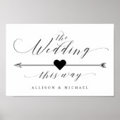 Hochzeit auf diese Weise Elegantes Script-Richtung Poster (Vorne)
