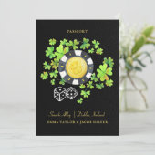 Hochzeit auf Reisen Reisepass Save the Date | Iris (Stehend Vorderseite)