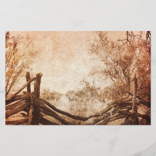 Hochzeit auf rustikalem Western (Vorderseite)