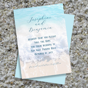 Hochzeit auf See und Sandboden Save The Date
