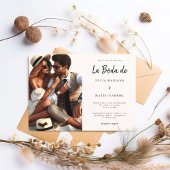 Hochzeit auf Spanisch | Calligraphy La Boda De Fot Einladung