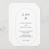 Hochzeit auf Spanisch | Calligraphy Modern La Boda Einladung (Vorne/Hinten)