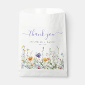 Hochzeit auf Wildblume Geschenktütchen (Vorderseite)