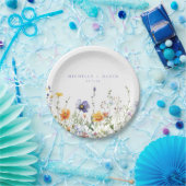 Hochzeit auf Wildblume Pappteller (Party)