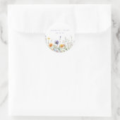 Hochzeit auf Wildblume Runder Aufkleber (Tasche)