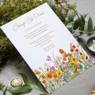 Hochzeit aufgeschoben Änderung der Pläne Wilde Blu Ankündigung