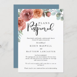 Hochzeit aufgeschoben - Stornierung - Änderung der Einladung