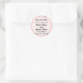 Hochzeit - Aufkleber - rund (Tasche)