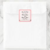 Hochzeit - Aufkleber - rund (Tasche)