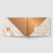 Hochzeit aus hochwertigem Marmor Gästebuch (Voll)